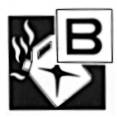 Symbol der Brandklasse B